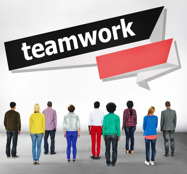 팀 팀워크 협업 개념 — 스톡 사진