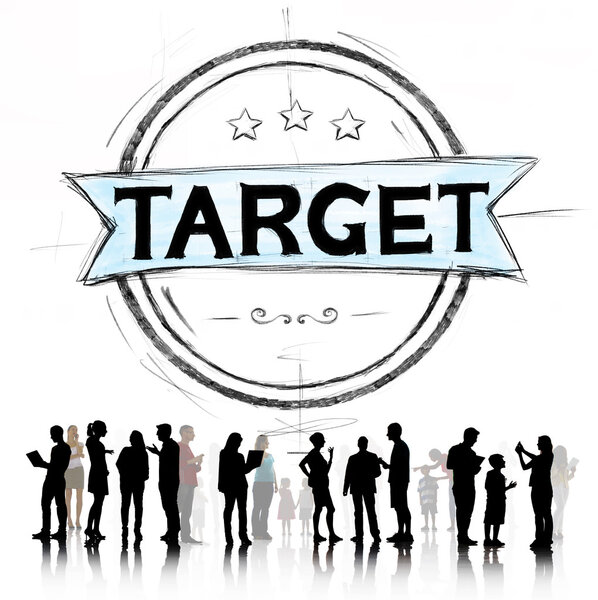 Силуэты бизнес-группы
