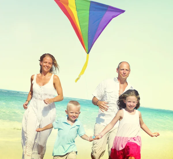 Family Happiness Holiday and Vacation Concept — Stock Photo, Image