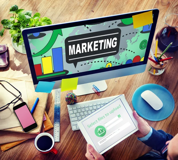 Marketing stratégia Branding fogalma — Stock Fotó