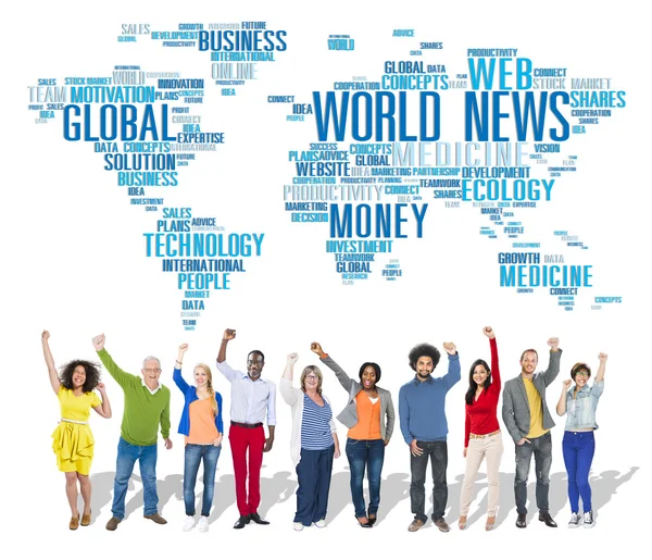 World News Globalization Concept — Stock Photo, Image