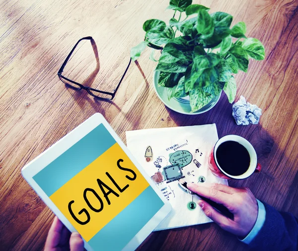 Objectivos Objectivo Aspiração Motivação — Fotografia de Stock