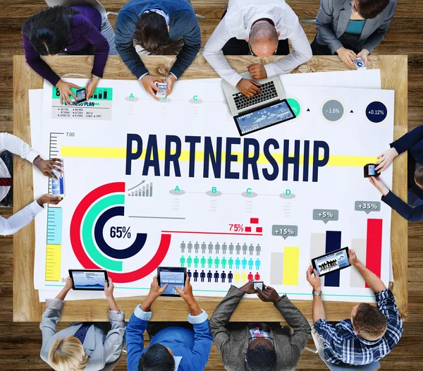 Partnerschaft Teamwork Kollaborationskonzept — Stockfoto