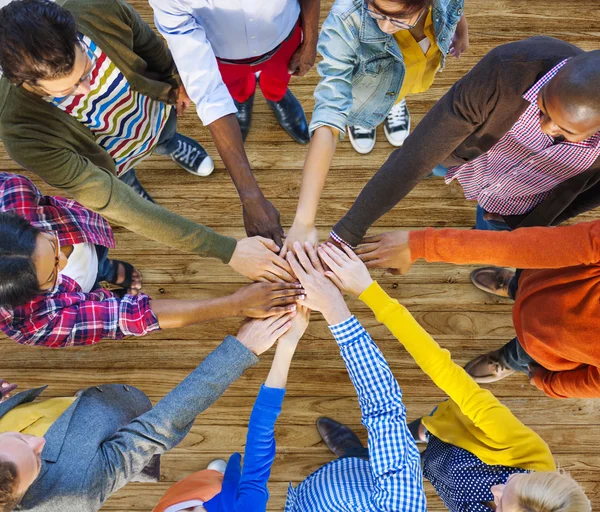 Conceito de colaboração do trabalho em equipe — Fotografia de Stock