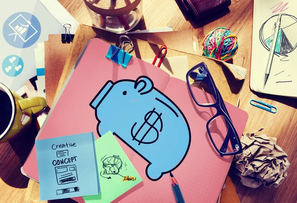 Piggy Bank, conceito de poupança de dinheiro — Fotografia de Stock