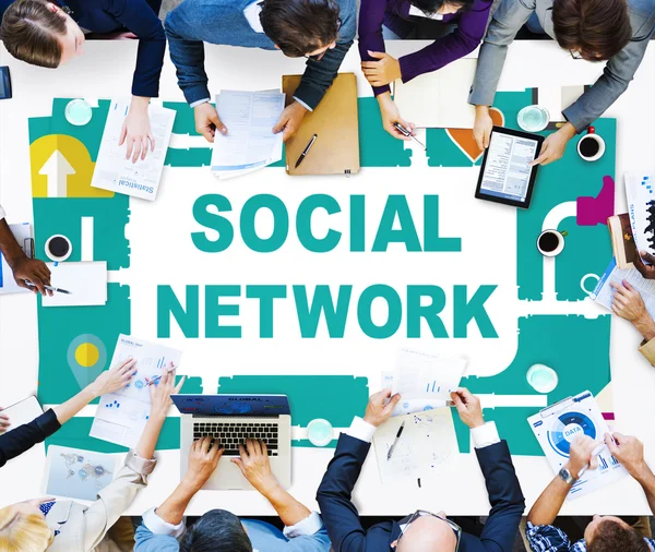 Concetto di social network — Foto Stock