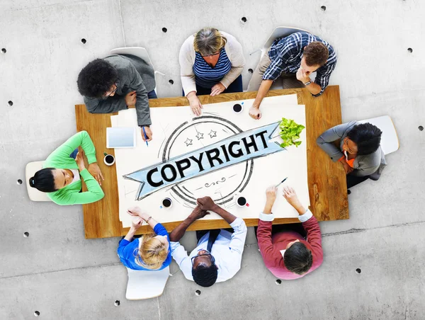 Concetto di marchio di copyright — Foto Stock