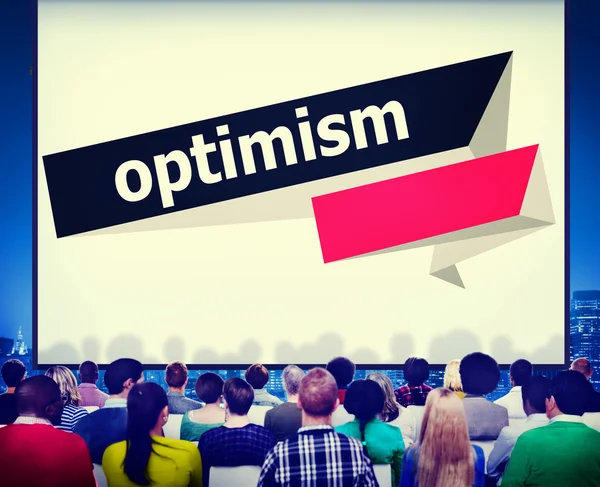 Otimismo Atitude Conceito Esperançoso — Fotografia de Stock