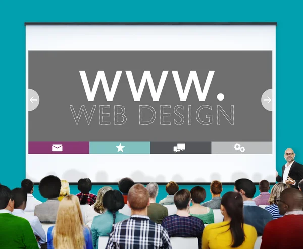 Web Design és webfejlesztés — Stock Fotó