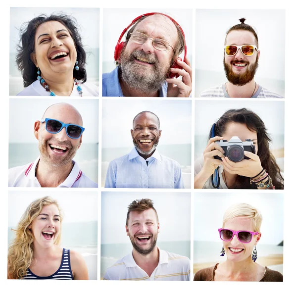 Freunde porträtieren Zusammengehörigkeitskonzept — Stockfoto