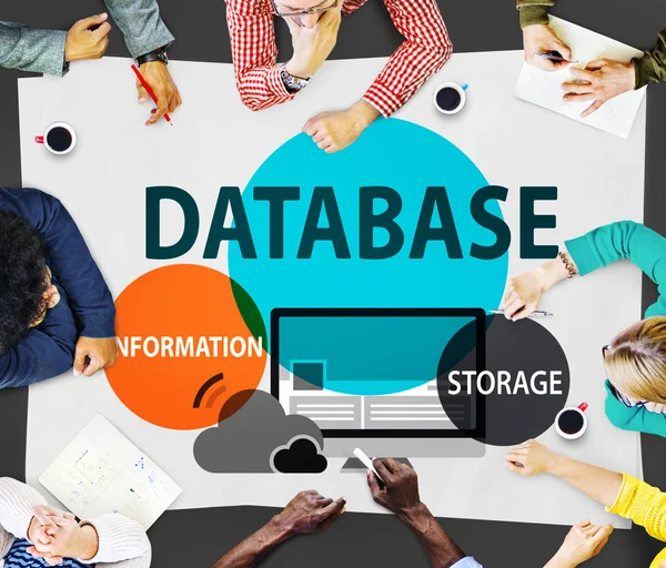 Database, opslag technologie Concept — Stockfoto