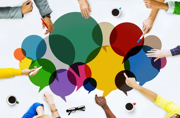 Gente Mensaje Hablando Concepto de Comunicación — Foto de Stock