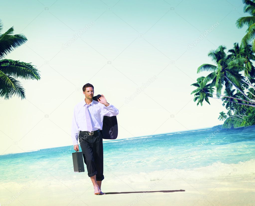 Businessman Travel Vacations Concept