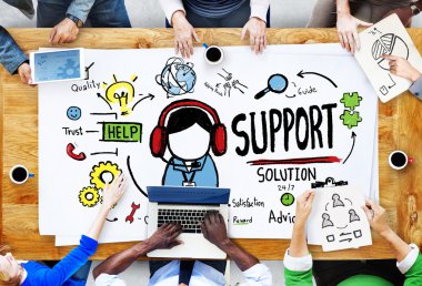 Destek çözümü tavsiye yardım bakım memnuniyeti kalite anlayışı