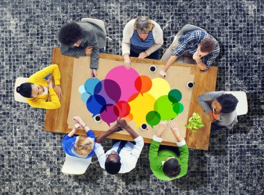 Konuşma kabarcıklar mesaj kavramı