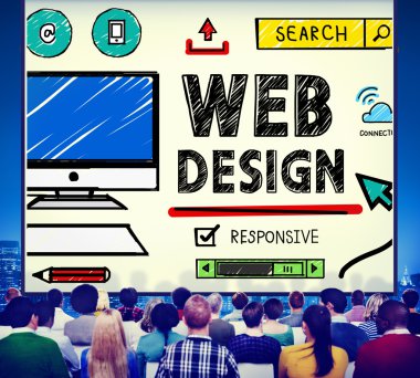 İş adamları ve Web tasarım grubu