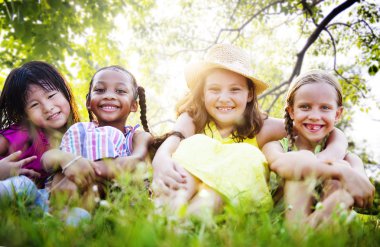 Çocuklar dostluk, mutluluk kavramı