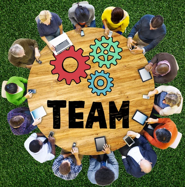 Unternehmer und Teamwork-Konzept — Stockfoto