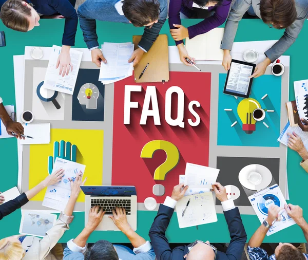 Frequently Asked Questions — Stock Photo, Image