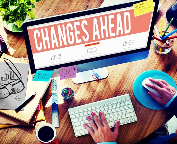 Changes Ahead Concept — Stock Photo, Image