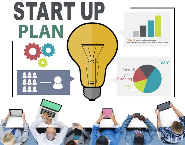 Startup Success Concept d'entreprise — Photo