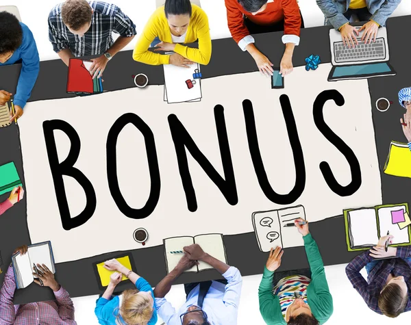 Bonus Benefit Concetto di reddito — Foto Stock
