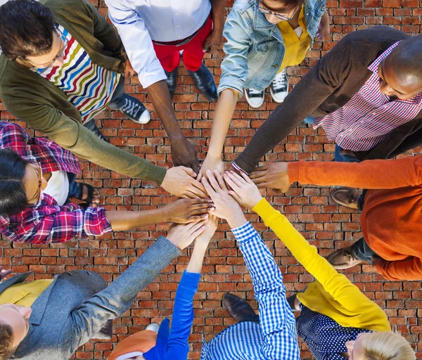 Concetto di collaborazione del lavoro di squadra — Foto Stock