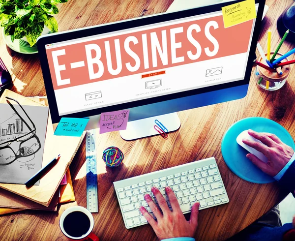 Conceito de E-business Online — Fotografia de Stock