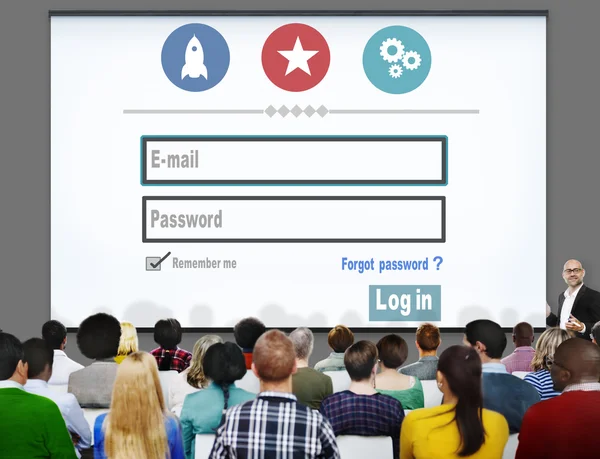 Email Identité Mot de passe, concept d'adhésion — Photo