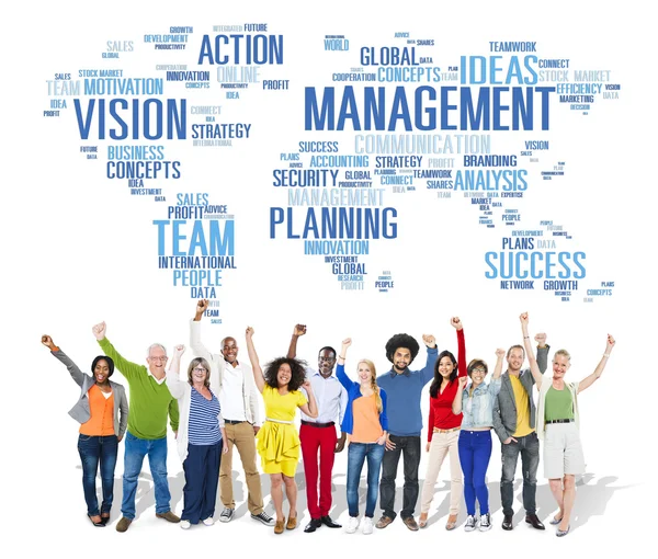 Global Management Concept — Stock Photo, Image