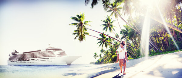Couple Beach Holiday Concept