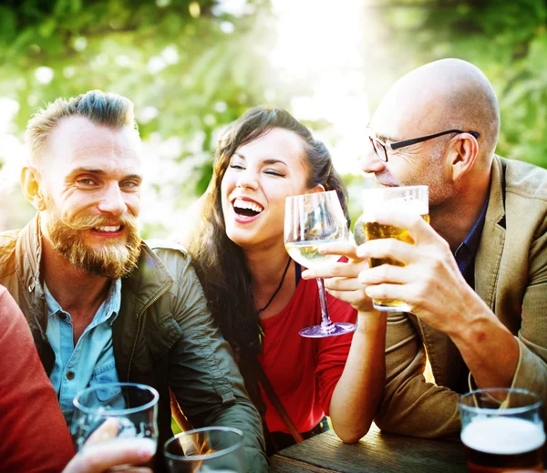 Friends at Party Outdoors Concept — Stock Photo, Image