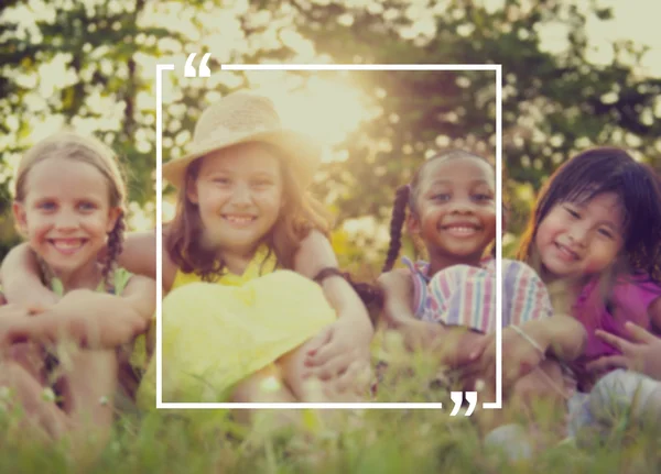 Concept d'amitié entre enfants — Photo