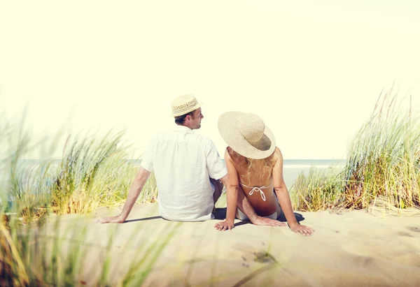 Miesiąc miodowy lato plaża randki koncepcja — Zdjęcie stockowe