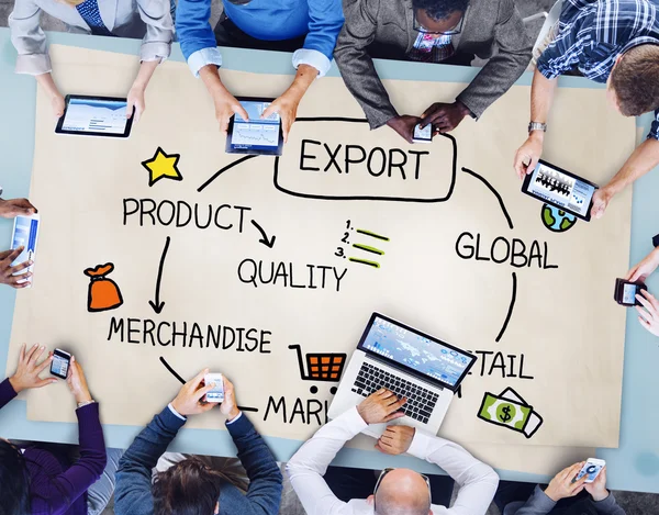 Exportera varor produktkoncept — Stockfoto