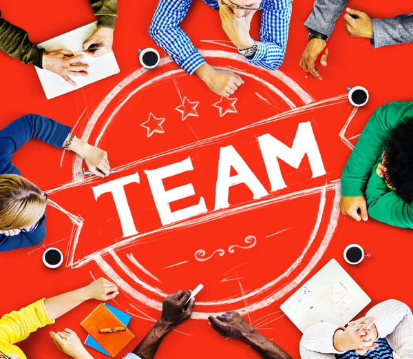 Gruppo di uomini d'affari e team — Foto Stock