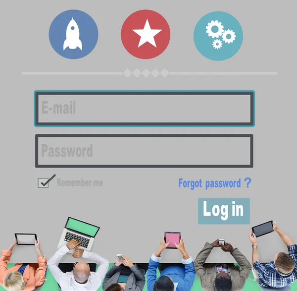E-ID lösenord, medlemskap koncept — Stockfoto
