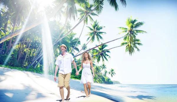 Couple Love Island Concept — Stock Photo, Image