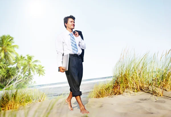 İşadamı gevşeme tatil kavramı