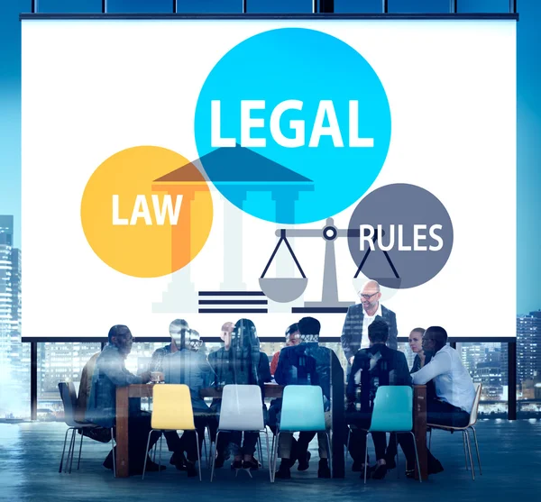 Jogi törvény szabályainak koncepció — Stock Fotó