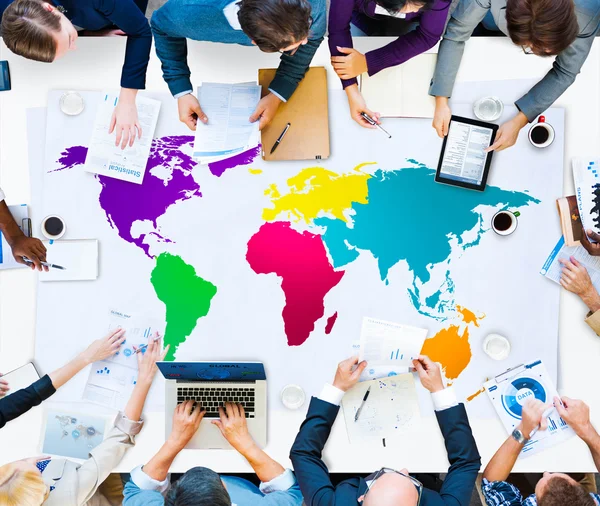 World Global Cartography Globalization Concept — Stock Photo, Image