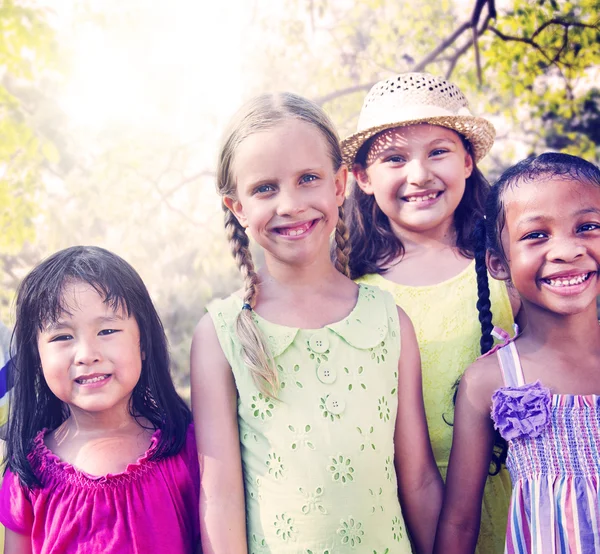 Niños Amistad, Concepto de Felicidad — Foto de Stock