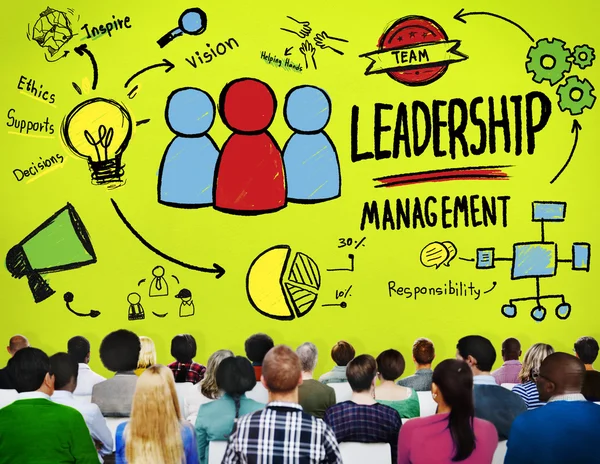 Liderlik lider yönetim kavramı — Stok fotoğraf