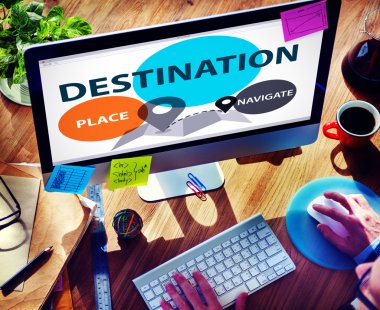 Hedef keşif seyahat kavramı gidin