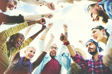 Arkadaşlar beraberlik eğlenceli kavramı