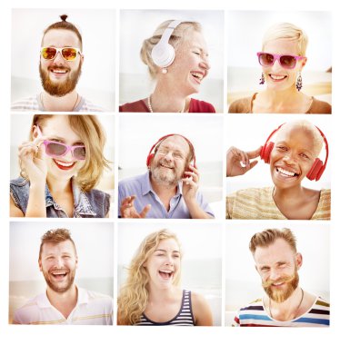 Dostluk Beach kavramı yapıştırma