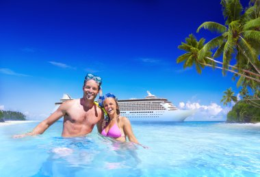 Çift Getaway tatil kavramı