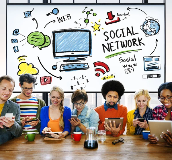 Concepto de red social — Foto de Stock