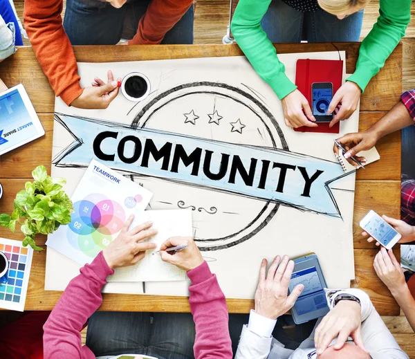 Community, Concetto di connessione alla diversità — Foto Stock