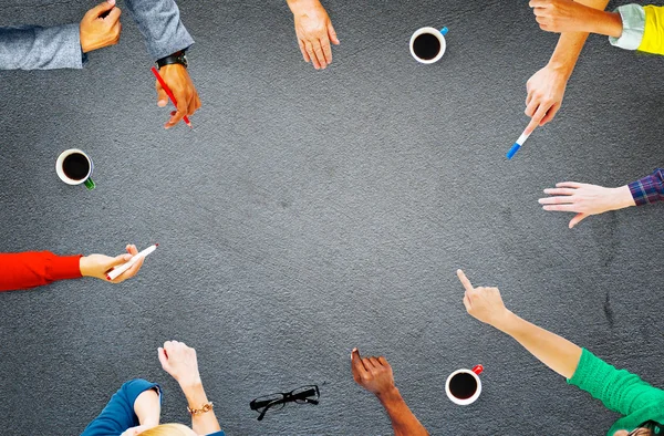 Concetto di pianificazione della comunicazione meeting — Foto Stock